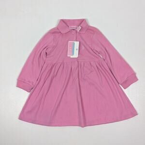 Vintage Brag A Bouts Dress Girls Size 2T Pink Polo Preppy